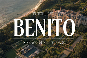 Benito - Timeless Typeface, a Serif Font by HipFonts