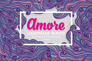 Wave element decor, pattern