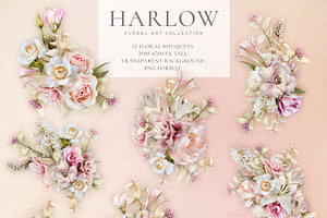 Harlow Floral Art Collection