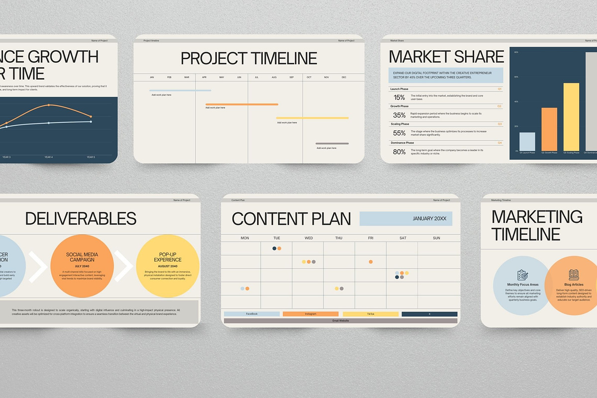Marketing Research & Strategy Deck, a Presentation Template by Pani Temp. (Photo 6 of 13)