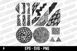 Set of tribal hand drawn elements., an Object Illustration by Vectorhight