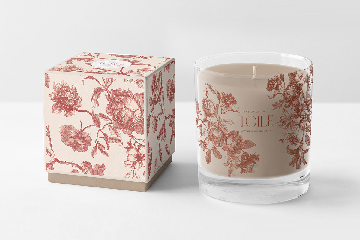 Antique Floral Toile Patterns, a Pattern Graphic by Eclectic Anthology (Photo 5 of 14)