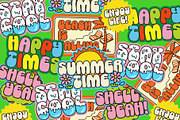 Sunkits Modern Groovy Typeface, a Sans Serif Font by Aiyari (Thumbnail 11 of 11)