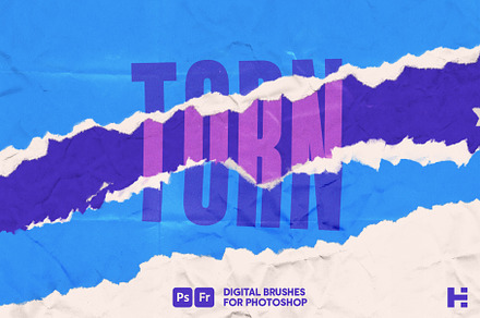 Torn Paper Photoshop Brushes