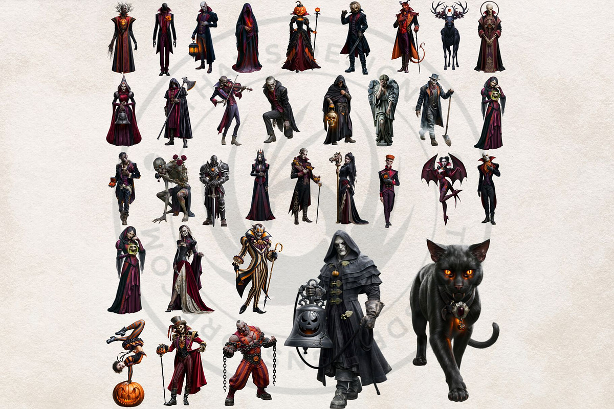 Hallowmere Halloween RPG characters, a Seasonal Illustration by ThatsDesignArt (Photo 14 of 17)