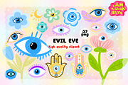 Cute Evil eye clipart PNG, a Decorative Illustration by K.JackArtwork (Thumbnail 1 of 4)