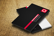 Red & Black Business Card CM025, a Business Card Template by annozio (Thumbnail 2 of 4)