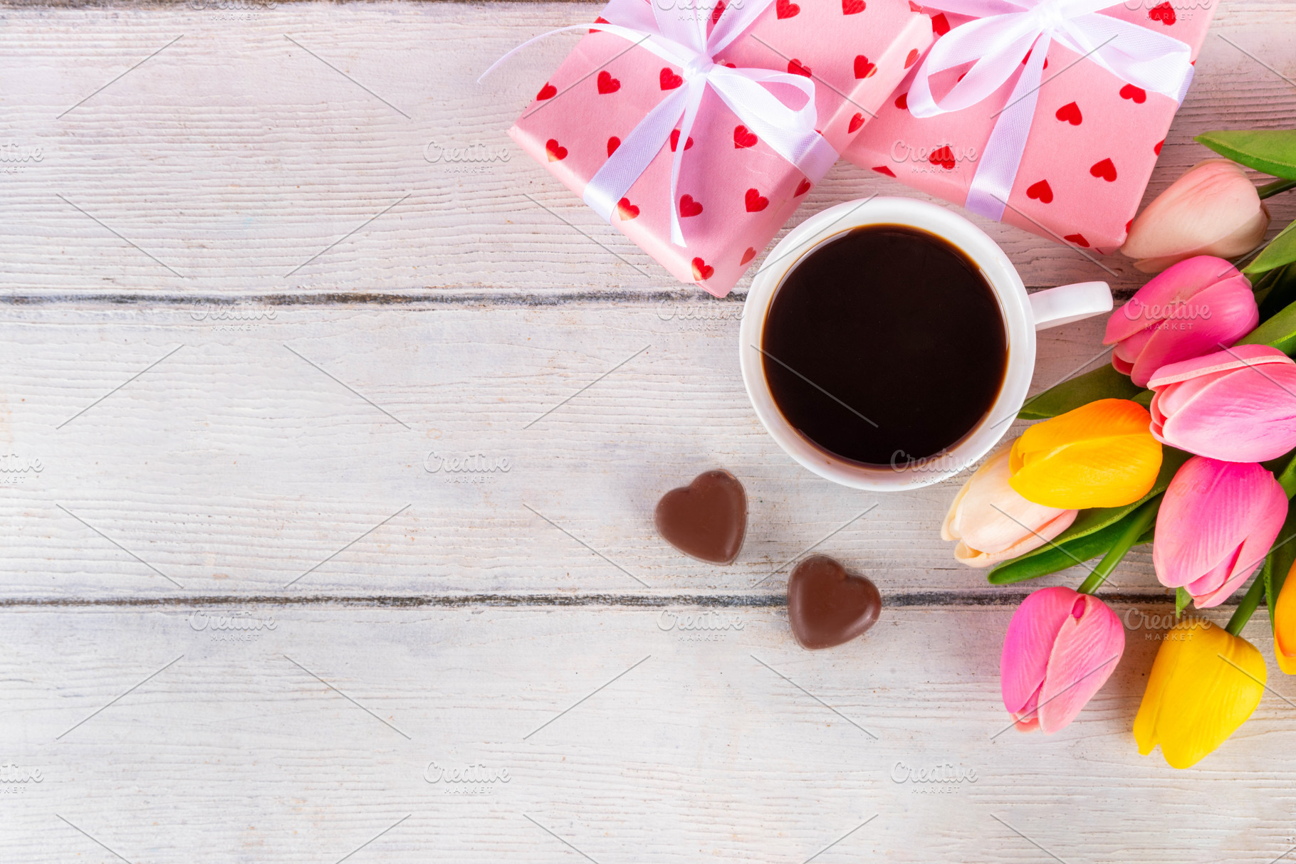 Greeting card background for Mother's Day, Valentine's Day, Inte, a Holiday Photo by Rimma