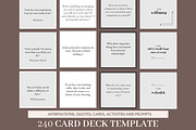240 Editable Card Deck Template, a Design Template by Digital By Nikoleta (Thumbnail 1 of 9)