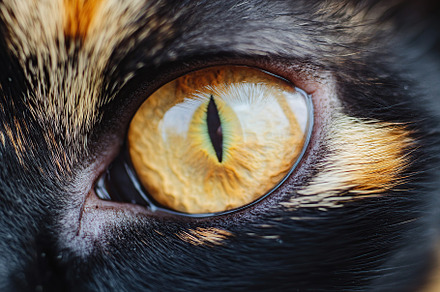 Macro photo of cat eye, an Animal Photo by AlyaAnd