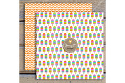 Popsicles Digital Papers & Cliparts, a Pattern Graphic by JennyL Designs (Thumbnail 3 of 5)