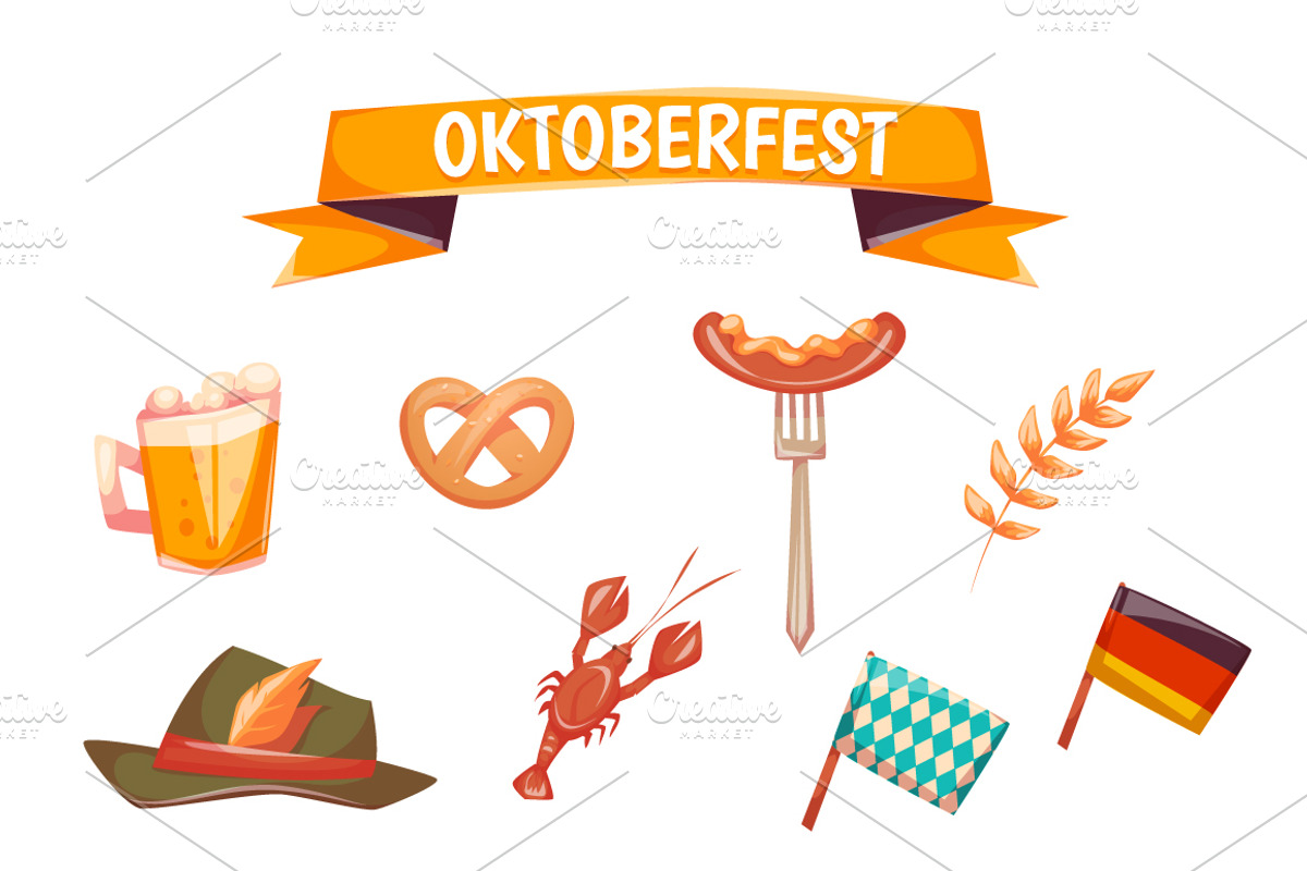 Oktoberfest banner set, a Food Illustration by Cattleya (Photo 5 of 5)