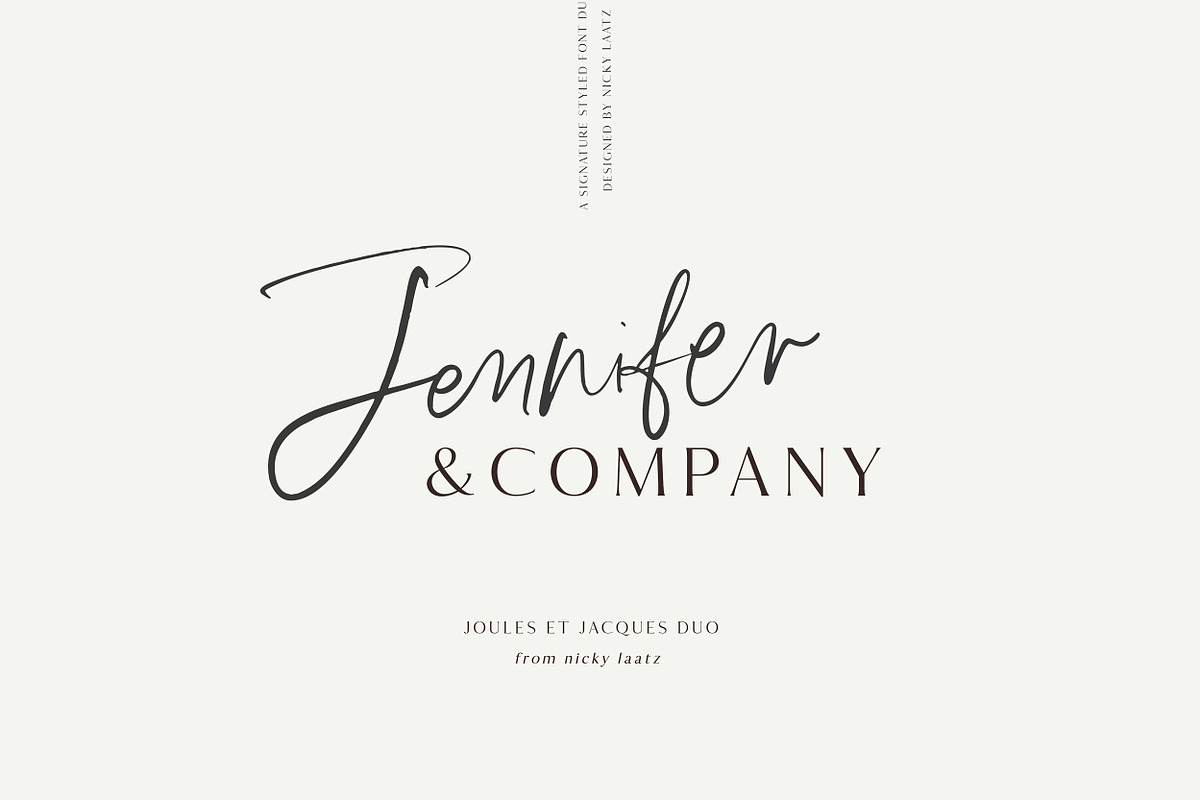 Joules et Jacques Font Duo, a Handwritten Font by Nicky Laatz (Photo 19 of 20)