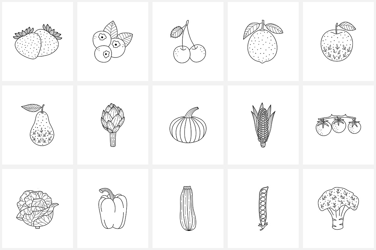 Farming & gardening line icon set, an Outline Icon by NatalieArtShop (Photo 6 of 16)