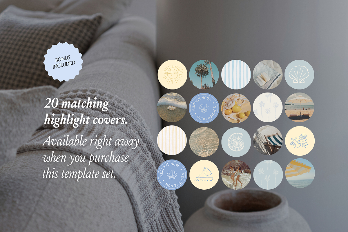 Coastal Airbnb Instagram Templates, a Social Media Template by CanvaTemplateClubCo (Photo 8 of 11)