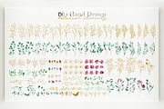 Watercolor & Glitter-Botanical Pack, a Decorative Illustration by Moon Starer Studio (Thumbnail 2 of 9)