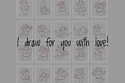 Cute Kawaii Cow Mermaid Character, an Animal Illustration by Palau (Thumbnail 9 of 12)