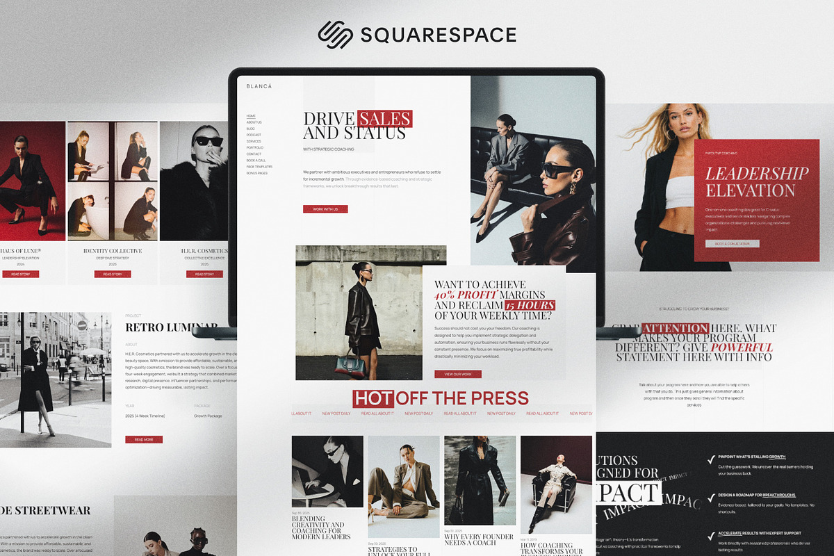 Squarespace Template for Coaching