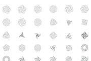 36 Abstract Geometric Lines Vector, a Decorative Illustration by yopie (Thumbnail 3 of 3)