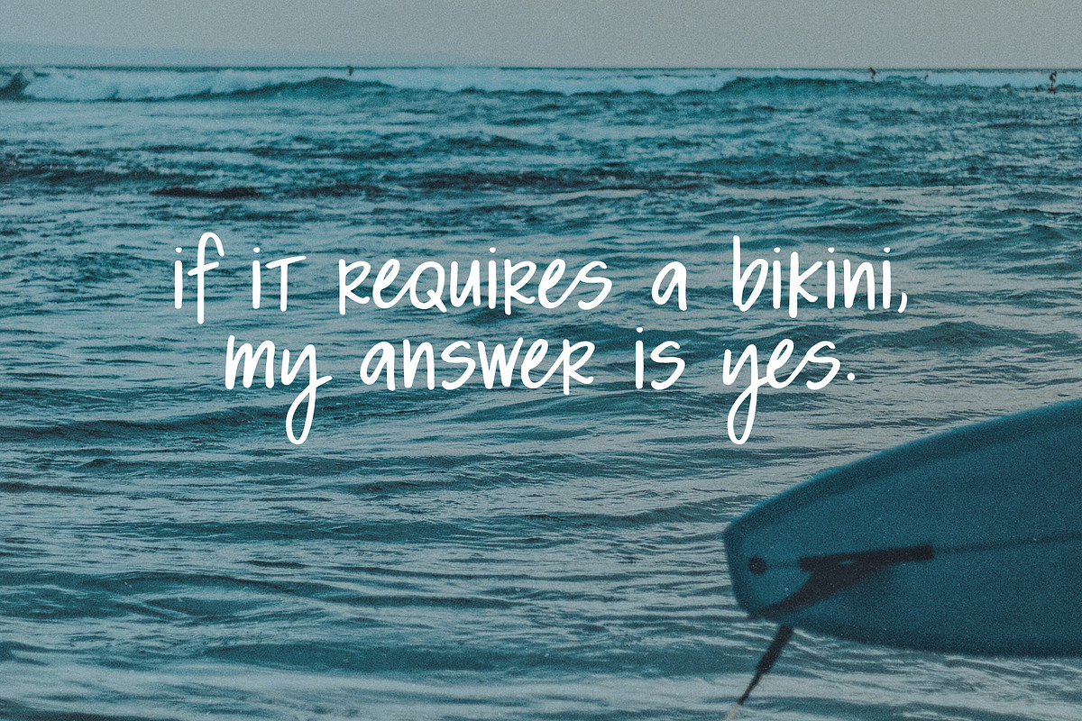 California Dreamin' Font, a Script Font by kelly fiance (Photo 11 of 14)