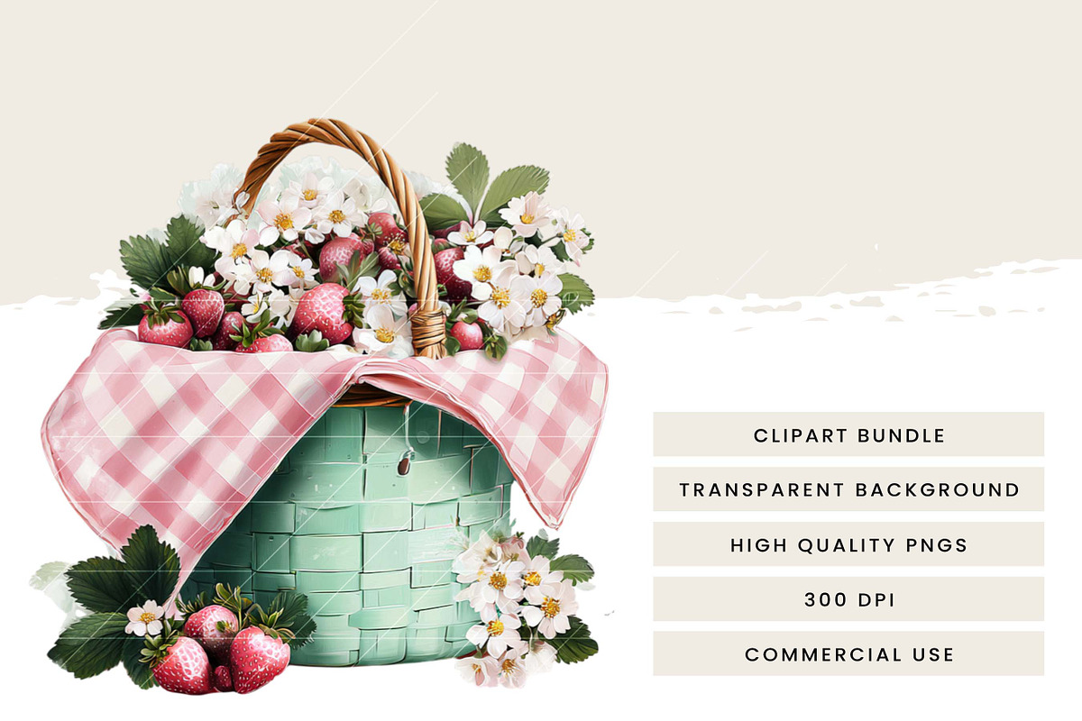 Pastel Summer Clipart Bundle, an Object Illustration by Design Scotch (Photo 6 of 9)