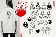 LOVE clipart collection, an Object Illustration by heyXeni (Thumbnail 5 of 8)