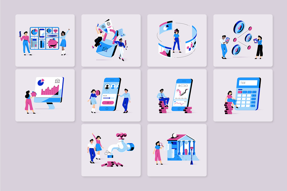 Finance Illustration Pack, a Finance Illustration by manuelbortoletti (Photo 7 of 8)