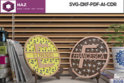 Monogram Sign - Laser Cut custom 287, a Graphic by AtacanDigital (Thumbnail 6 of 10)
