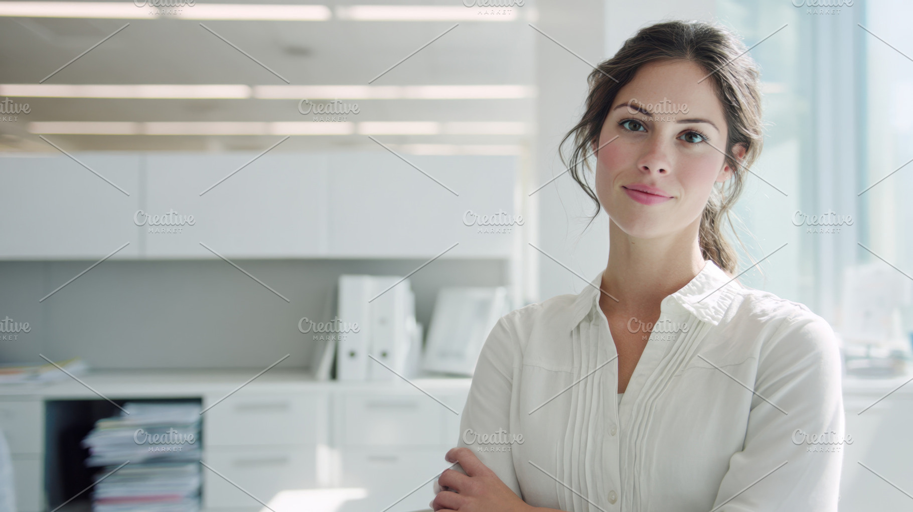 Woman in office at work, a Photo by Beautiful things