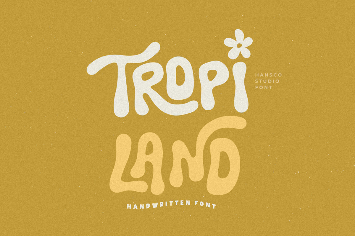 Tropi Land, a Handwritten Font by HansCo Studio (Photo 1 of 9)