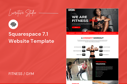 Fitness Squarespace Website Template