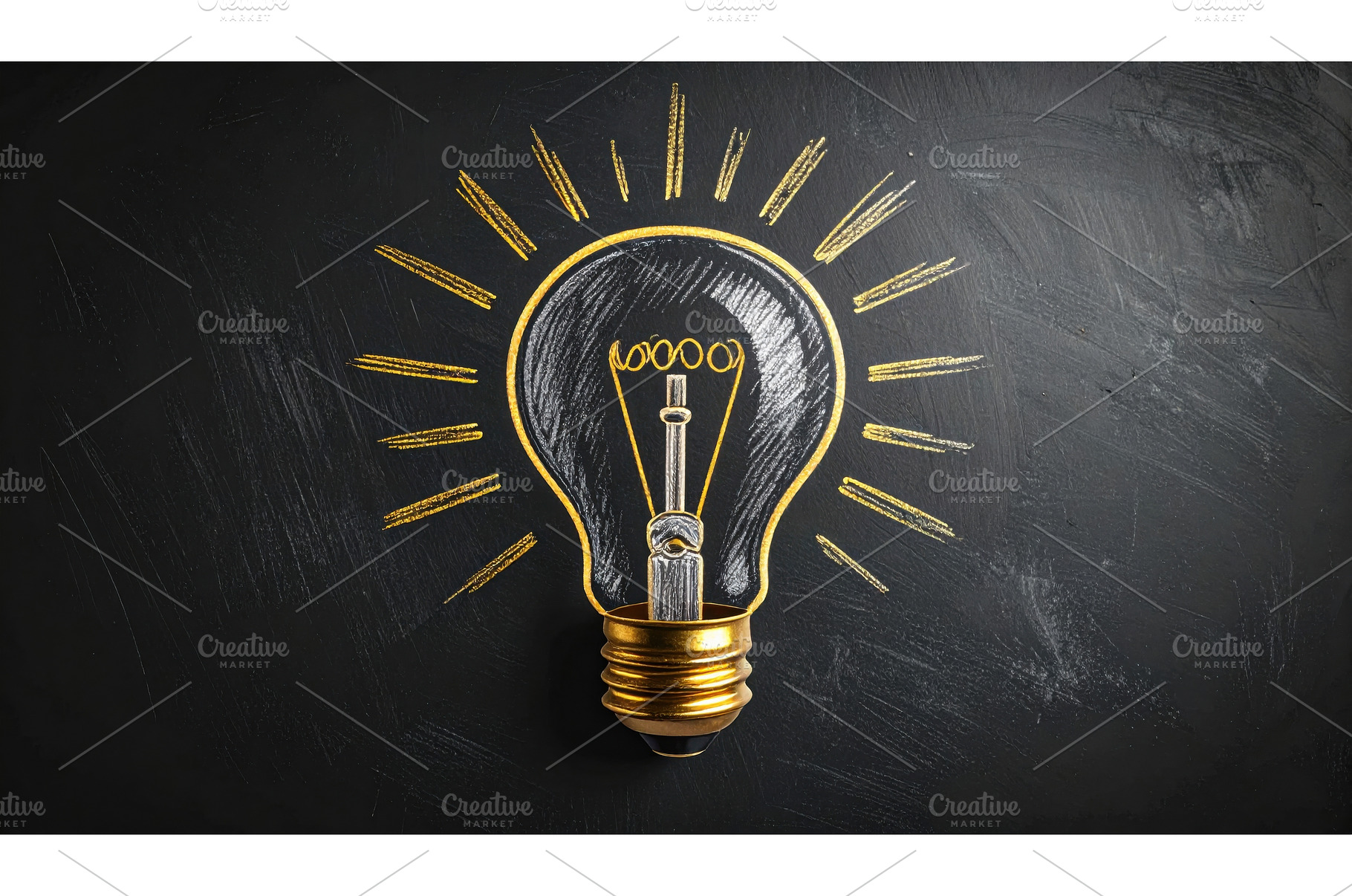 A chalkboard drawing of a glowing, a School & Education Photo by Igor Tichonow