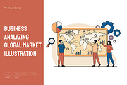 Business Analyzing Global Market, an Illustration by Partikusi Design (Thumbnail 1 of 3)