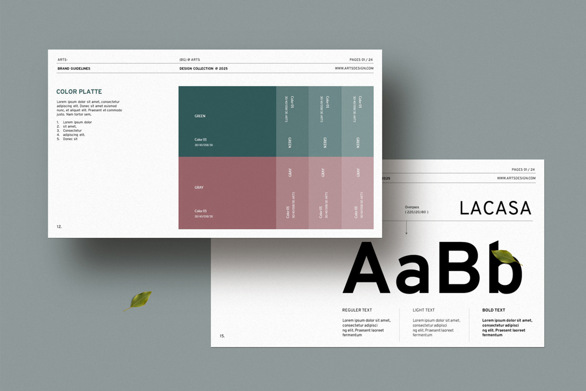 Brand Guidelines Presentation, a Presentation Template by Dream-Lab (Photo 9 of 11)