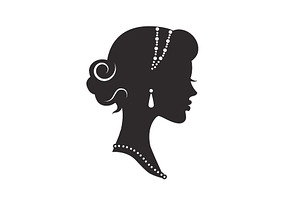 woman silhouette historic with grace