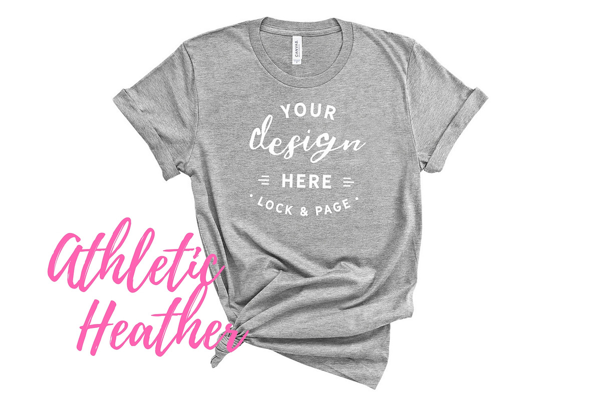 Bella Canvas TShirt Mockups On White, a Shirt Mockup by lock and page (Photo 35 of 92)