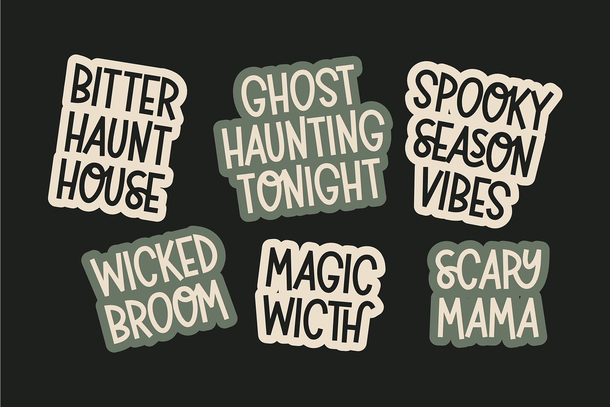 Spooky Halloween - Halloween Font, a Sans Serif Font by Keithzo (Photo 9 of 10)