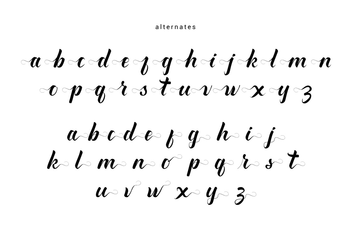 Ausyilla Typeface preview 6