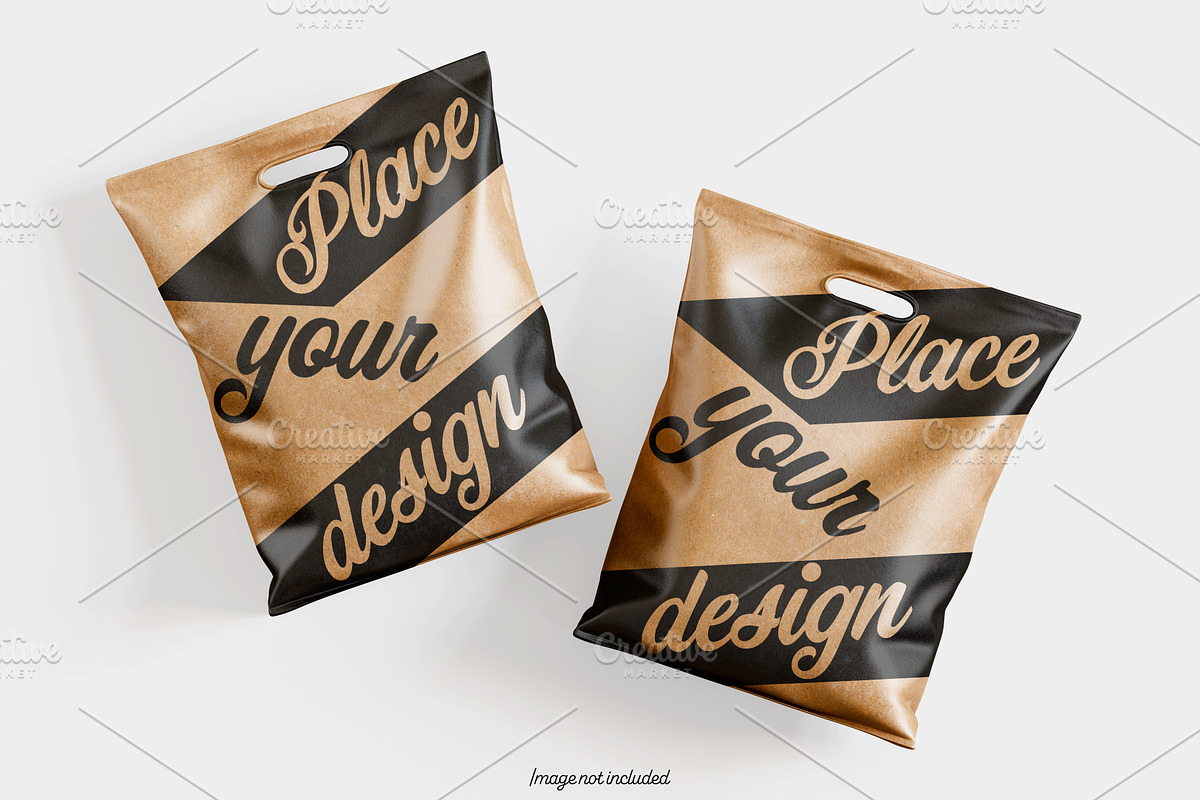 Paper bag brown color mockup bundles, a Packaging Mockup by Ambo Ampeng (Photo 24 of 32)