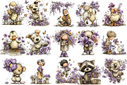 Whimsical Spring Clipart, an Illustration by OK Design (Thumbnail 3 of 6)