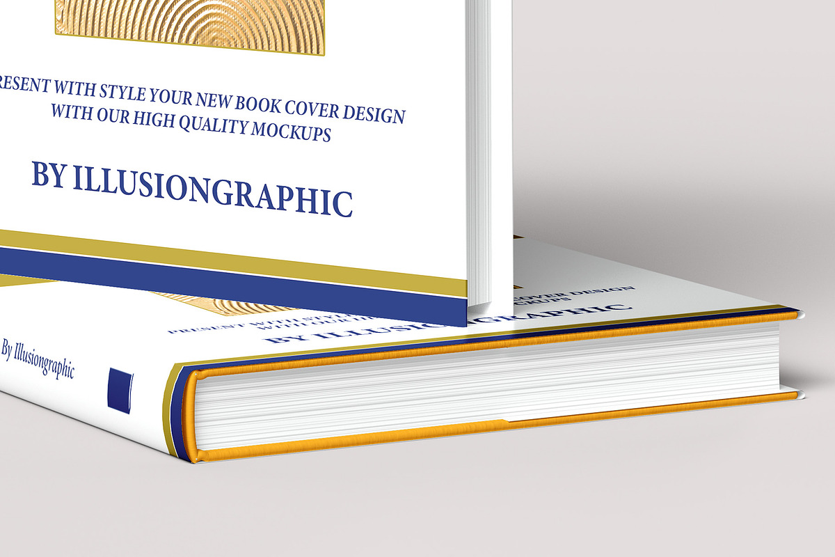 Hardcover Book w/ Dustjacket Mockup, a Books & Magazine Mockup by Illusiongraphic (Photo 14 of 20)