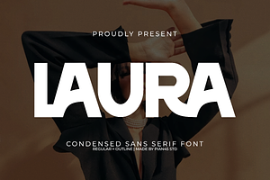 Laura - Condensed Sans Serif Font, a Sans Serif Font by Pian45 Studio