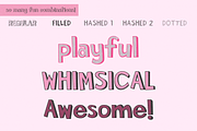 Bubblewink Sans - Fonts for Layering, a Sans Serif Font by Beck McCormick (Thumbnail 3 of 10)
