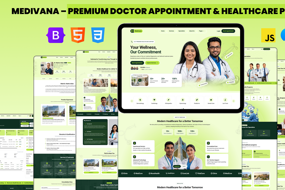 Medivana – Medical Care Template, a HTML Template by Codeflicks (Photo 2 of 2)