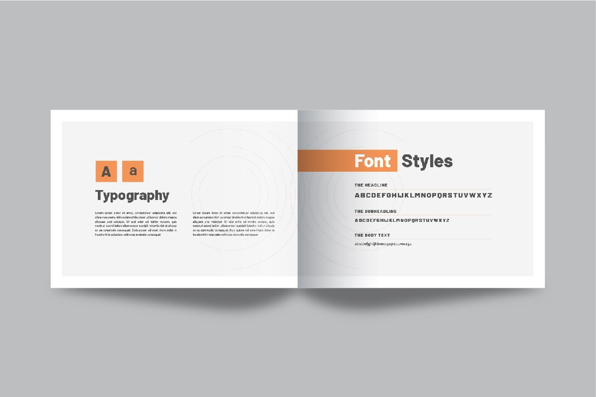 Landscape brand guideline brochure, a Brochure Template by Pavel_design (Photo 10 of 14)