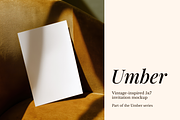 5x7 Vintage Style Invitation Mockup, a Product Mockup by Serenefeeling (Thumbnail 1 of 6)