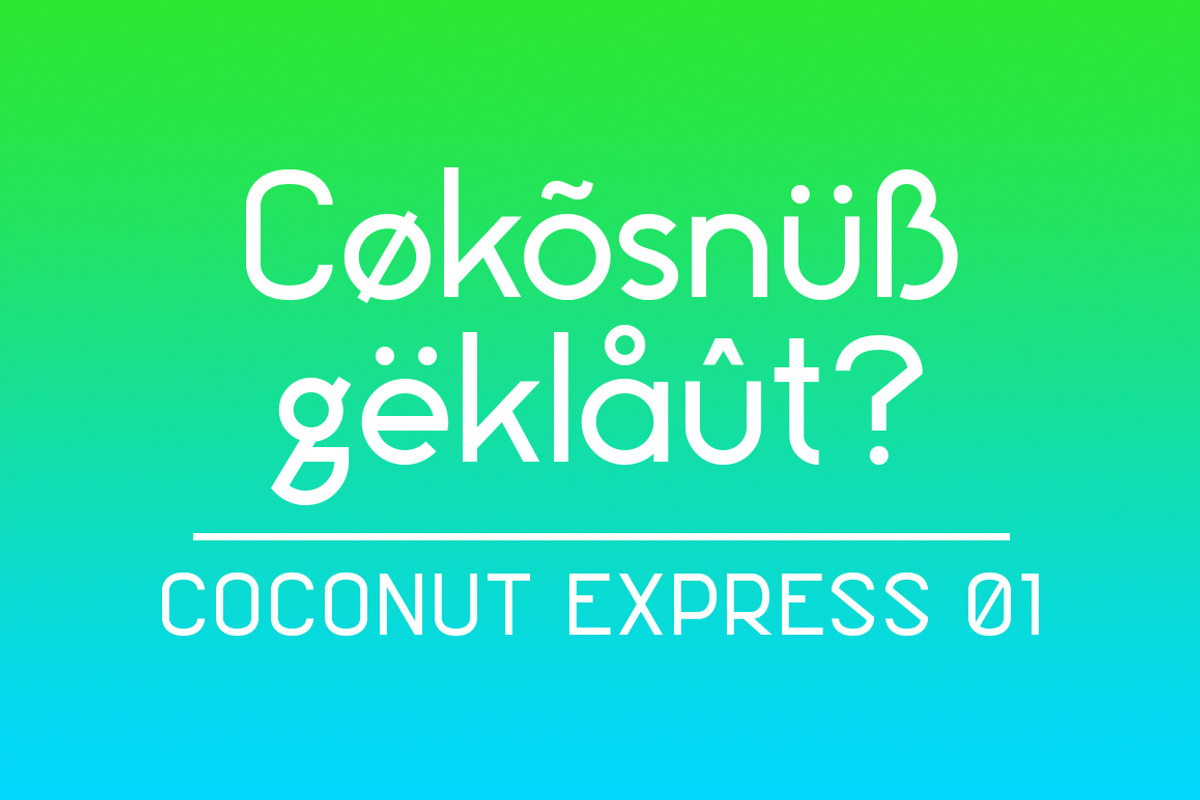 Coconut Express Font