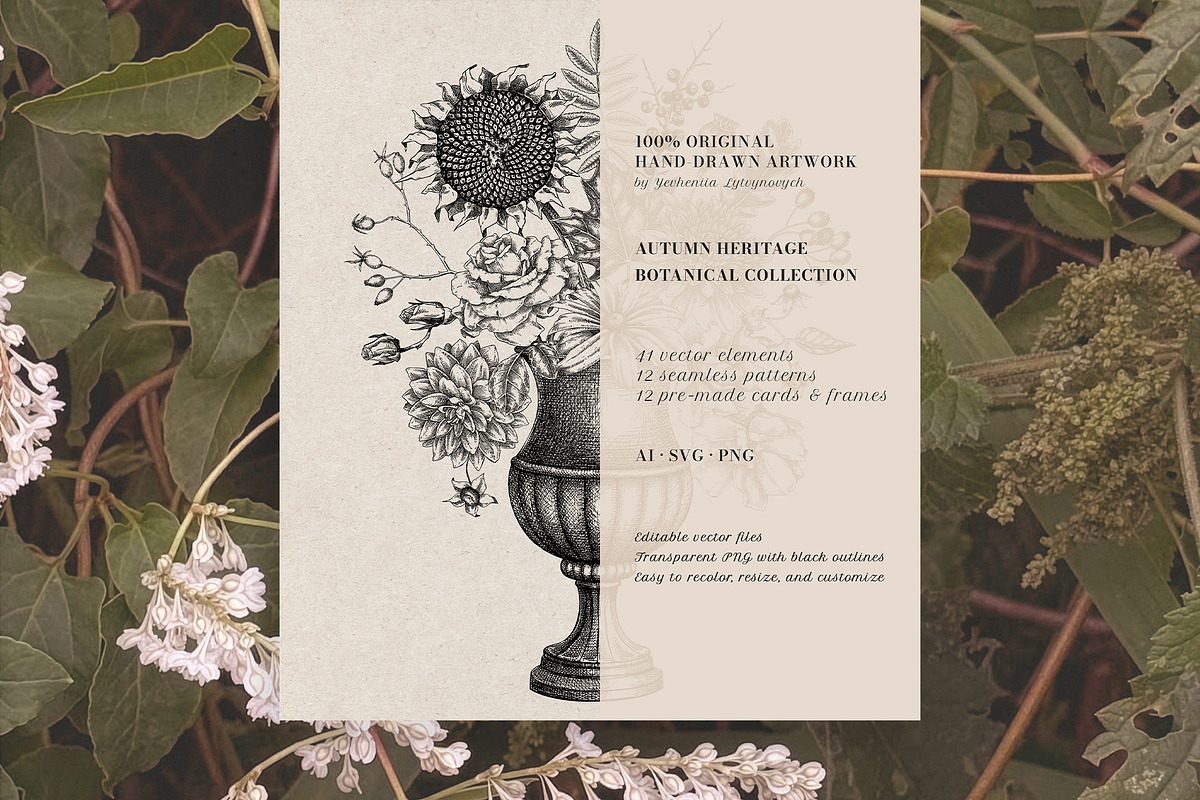 Autumn Heritage Botanical Collection, a Seasonal Illustration by Yevheniia (Photo 13 of 13)
