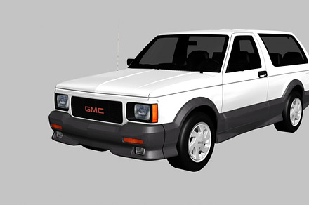 GMC Typhoon 1992, a Cars & Vehicle 3D Model by valtriiu
