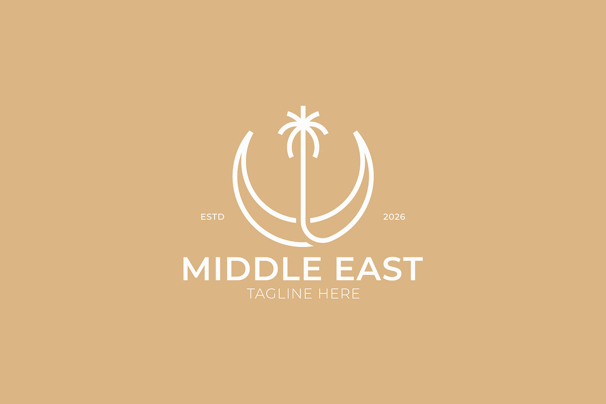 Middle East Palm Tree Logo Design, a Branding & Logo Template by Signatoro (Photo 3 of 3)